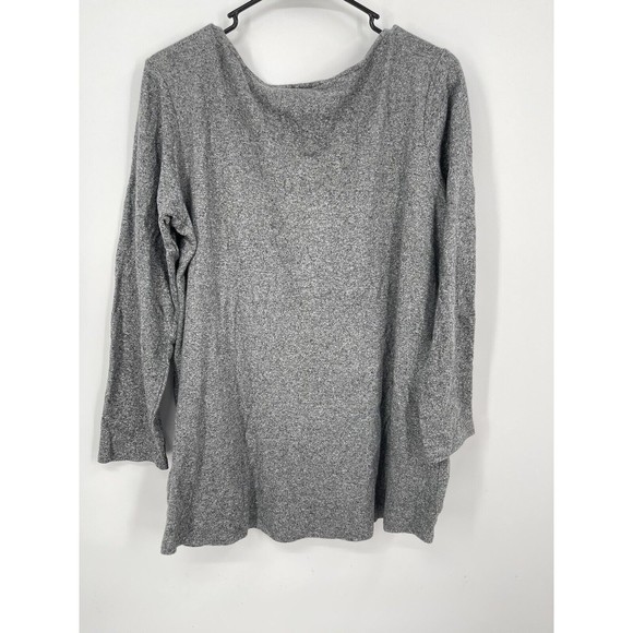Pure J Jill Womens Sweater Medium Gray Long Sleeve Round Neck Solid Pullover - Picture 6 of 7